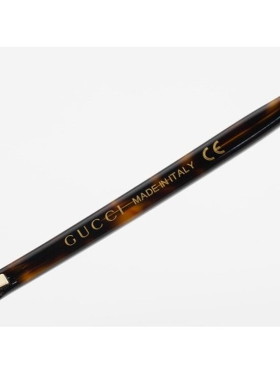 Gucci GG0094O 002 Eyeglasses Havana 52mm Rectangle Frame main image 8